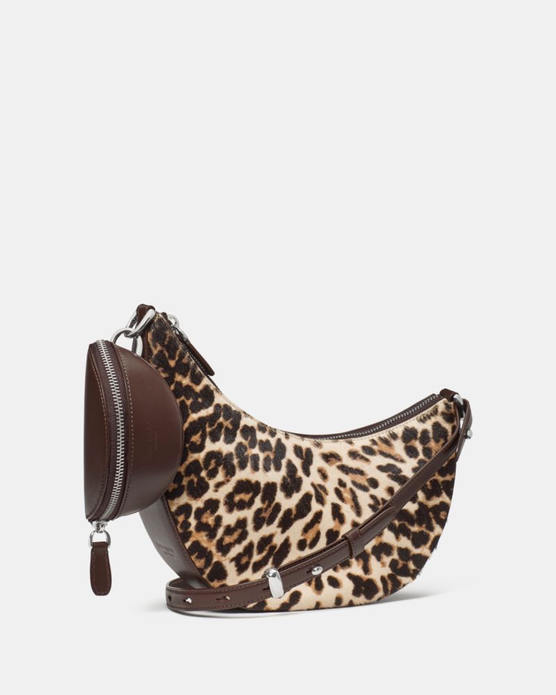 Kate Spade,Duo Leopard Haircalf Crossbody Bag,
