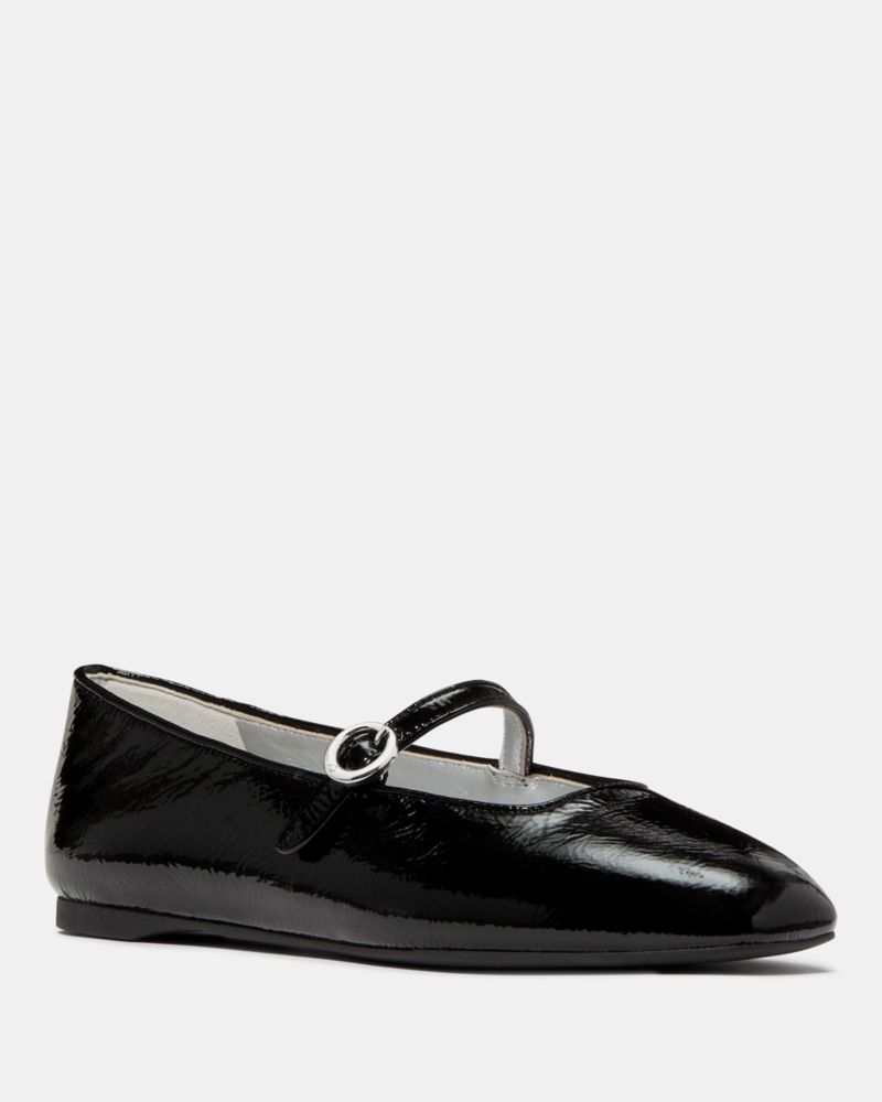 Kate Spade,Halo Mary Jane Flat,Leather,Flats,Day Party,Black