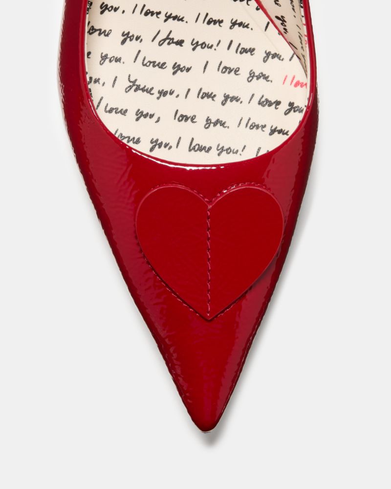 Kate Spade,Lover Slingback Kitten Heel,Pumps,Fabric,Applique,Elastic Gore,Day Party,Maroon