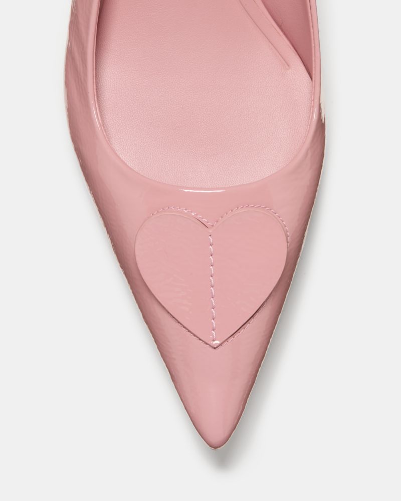 Kate Spade,Lover Slingback Kitten Heel,Pumps,Fabric,Applique,Elastic Gore,Day Party,Pink