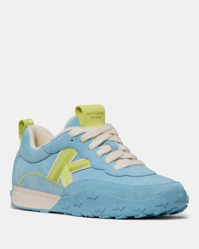 Kate Spade,K As In Kate Runner,Cowhide,Suede,Casual,Low Top,Logo,Pull Tab,Casual,