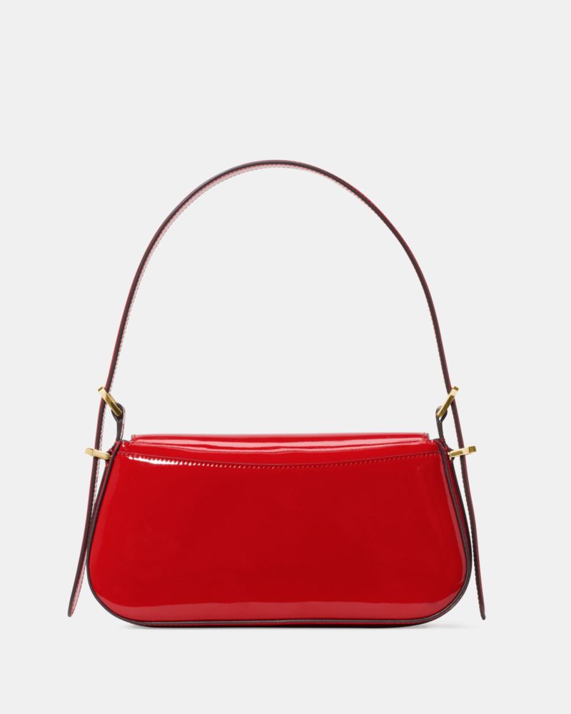 Kate Spade,Bridget Patent Fabric Small Flap Shoulder,