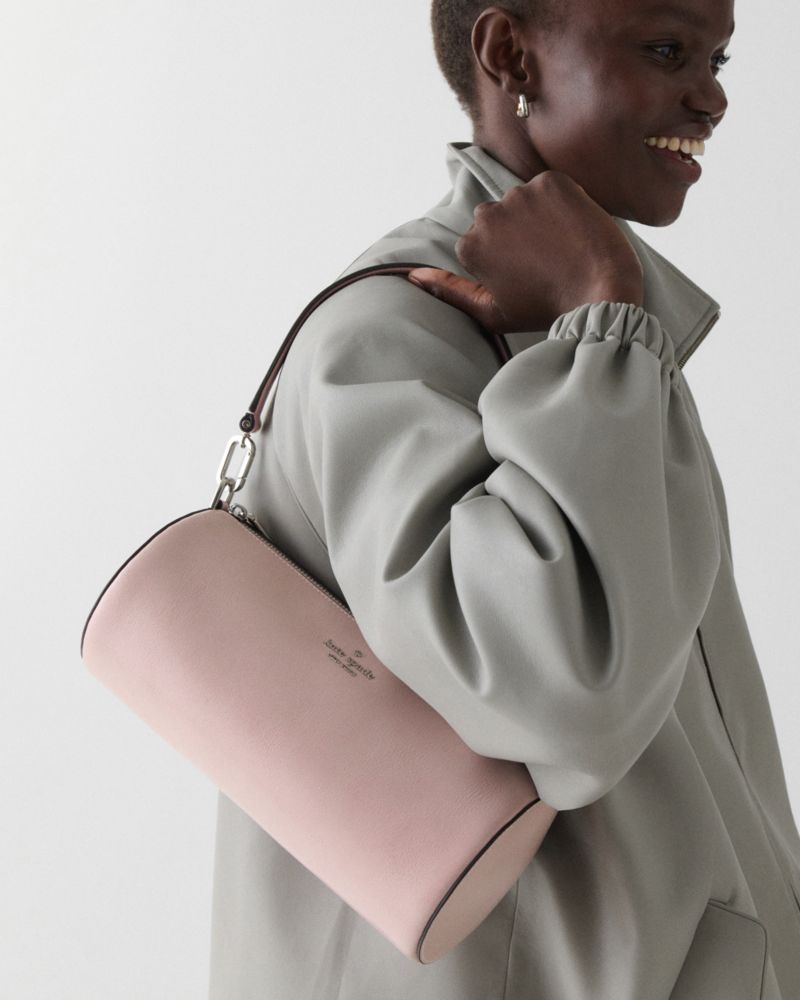 Kate Spade,Roulette Glazed Leather Medium Shoulder Bag,