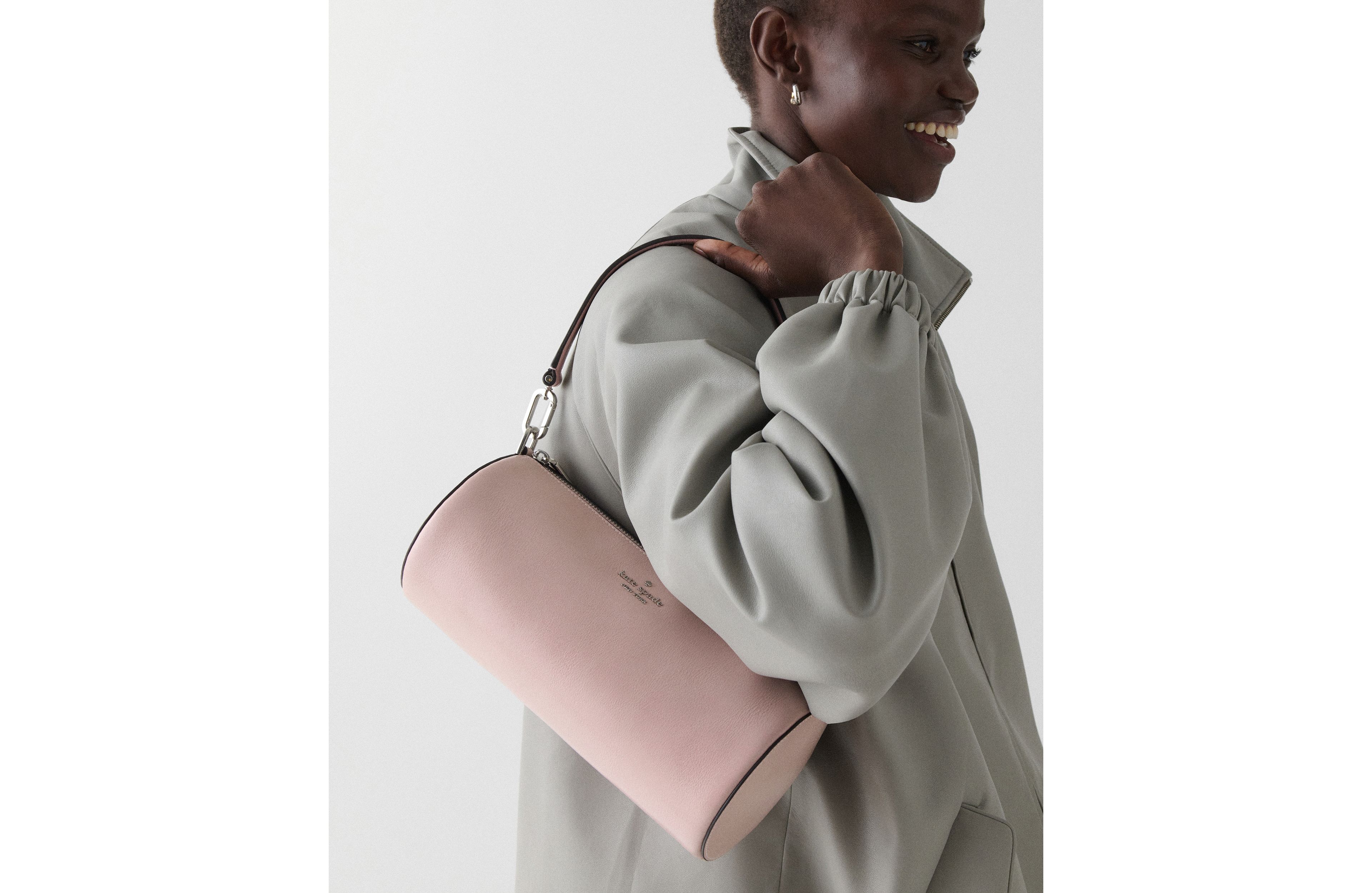 Roulette Glazed Leather Medium Shoulder Bag