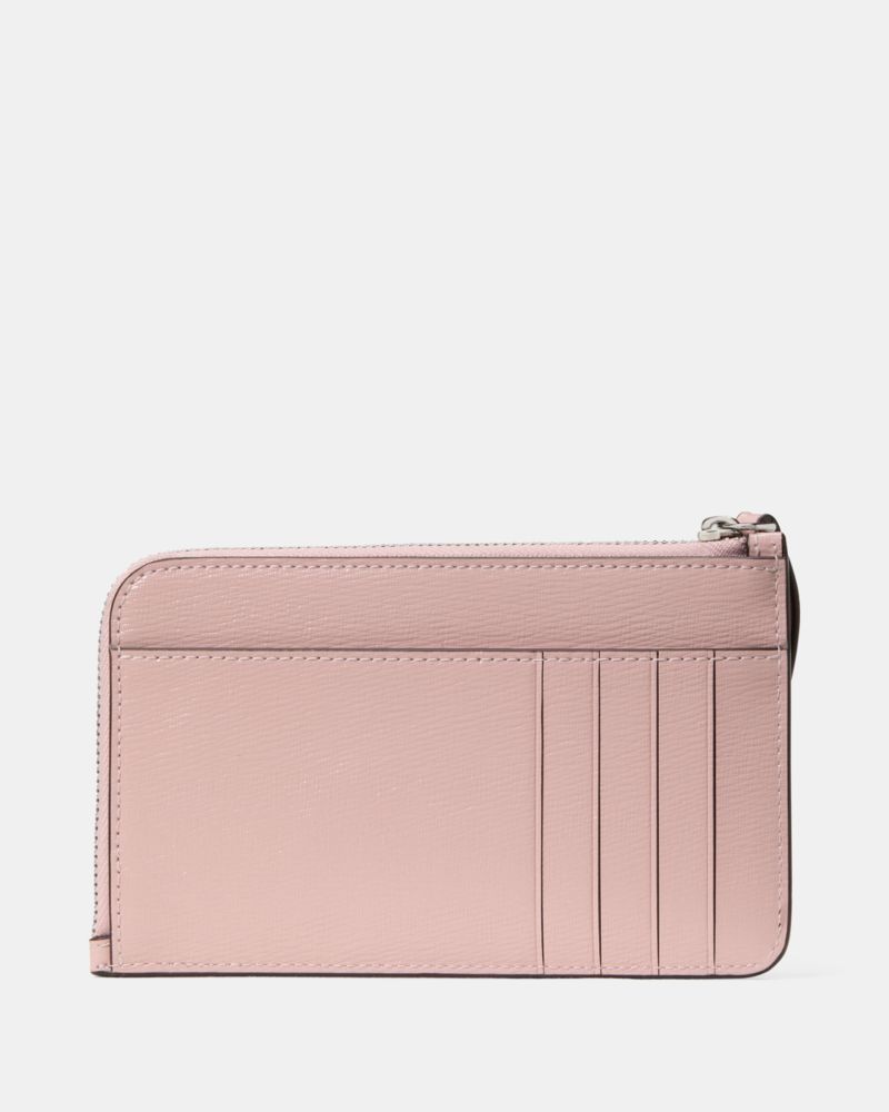 Kate Spade,Lucy Small L-zip Card Holder Wristlet,Pink