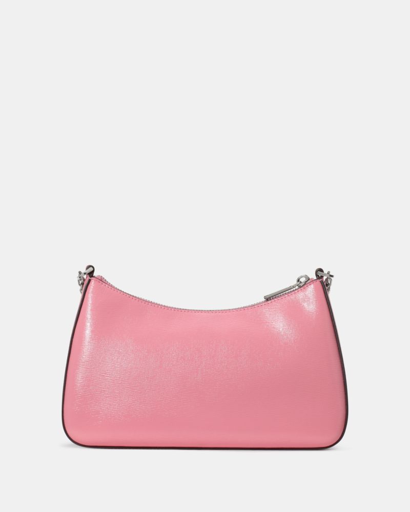 Kate Spade,Margot Textured Patent Leather Convertible Crossbody,Leather,Shoulder Bag,Day Party,Pink