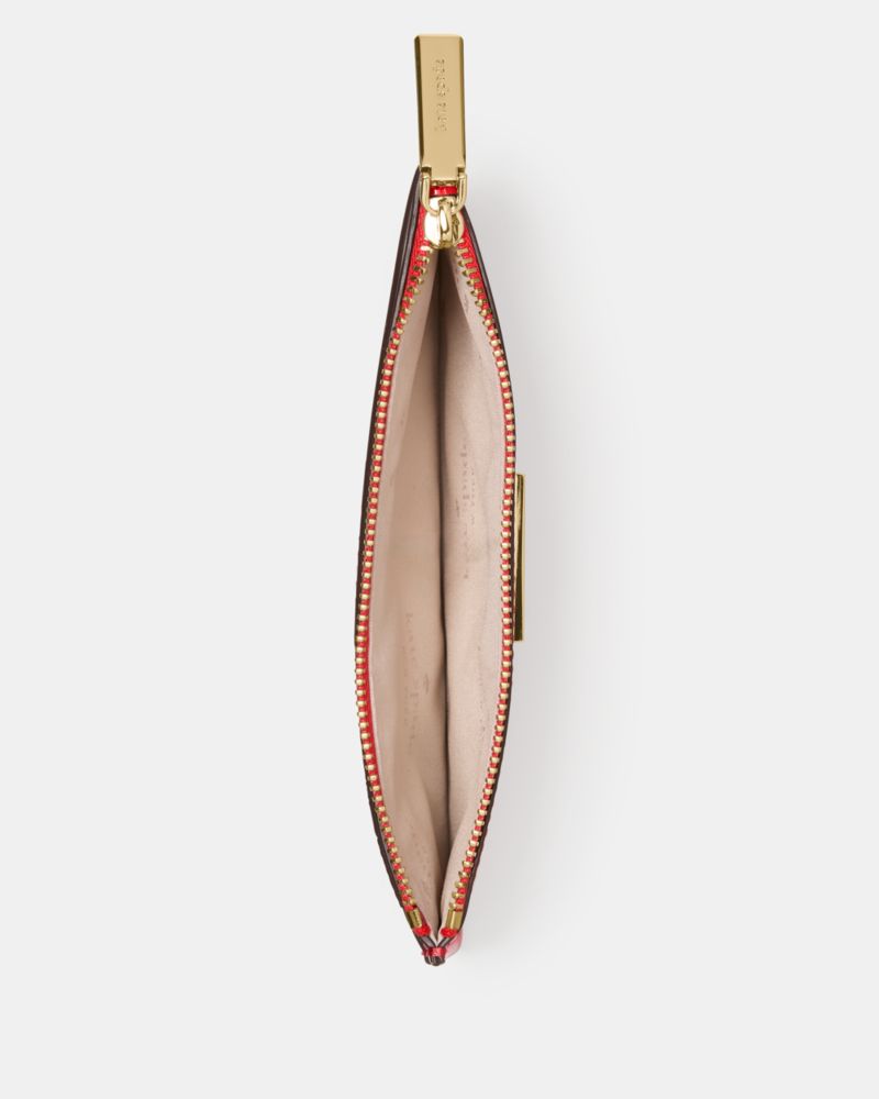 Kate Spade,Bridget Patent Large Slim Card Holder,Red