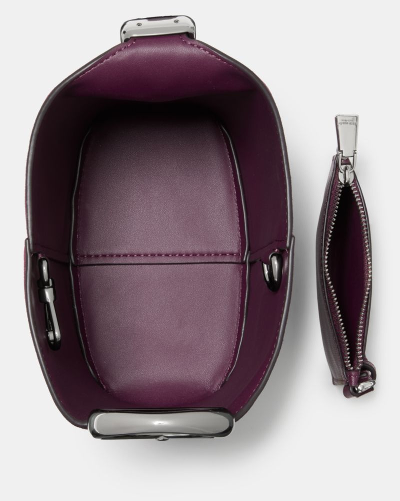 Halo Suede Mini Bucket Bag