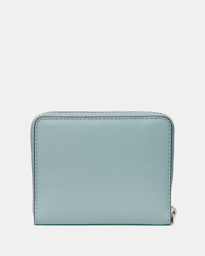 Kate Spade,Loop Zip Around Wallet,Leather,Bi Fold,Logo,RFID-Blocking,Casual,Blue