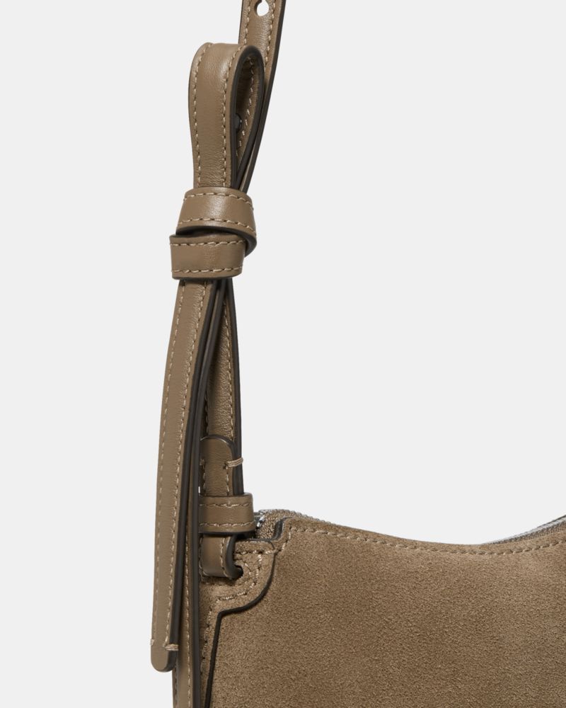 Loop Suede Crossbody Bag