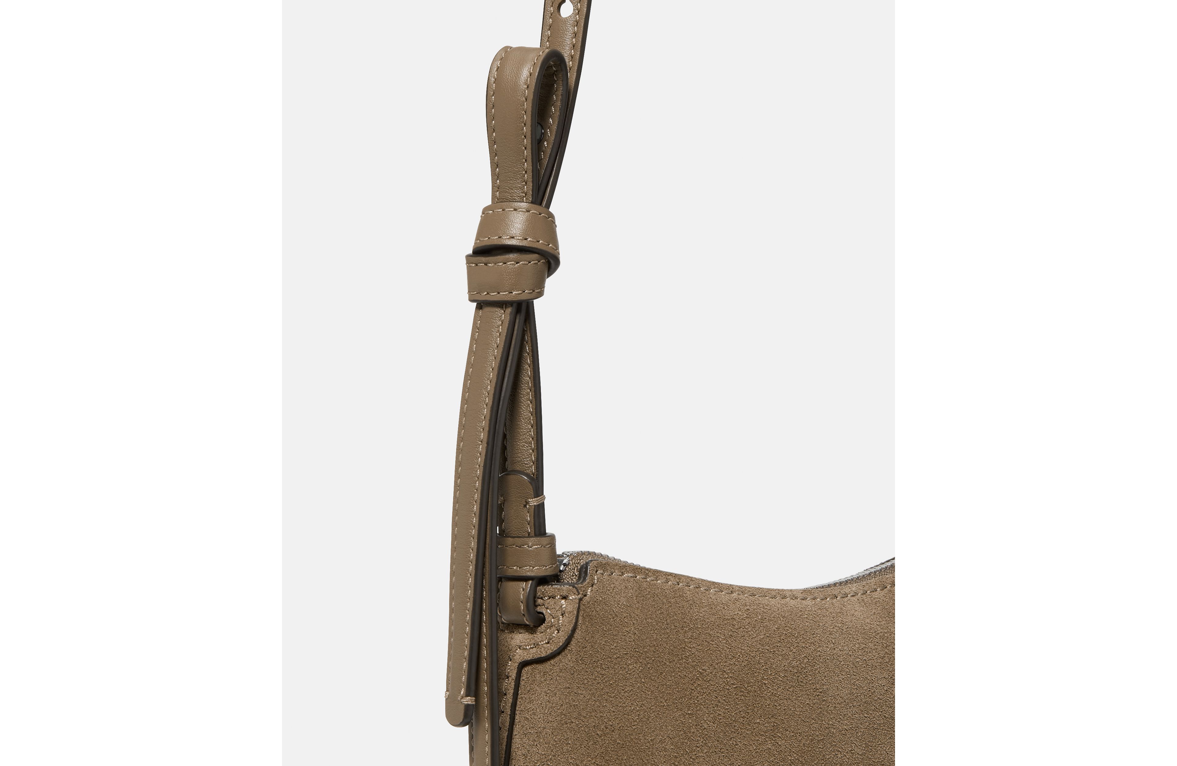 Loop Suede Crossbody Bag
