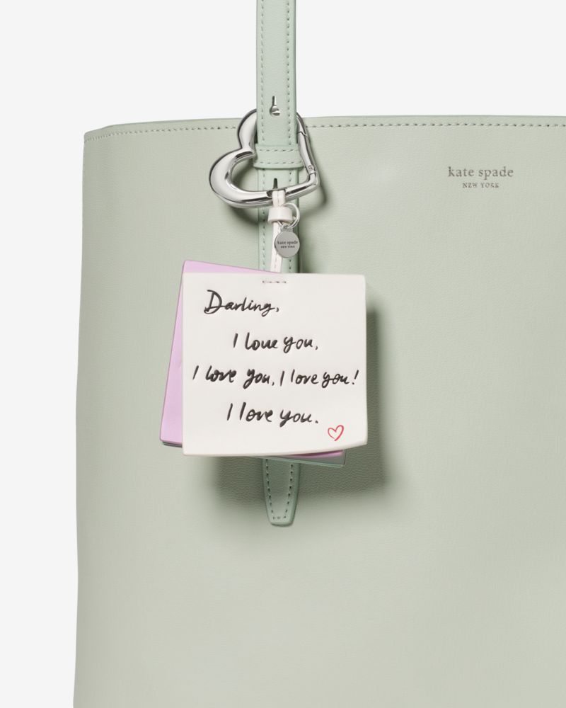 Kate Spade,Charmed Love Notes Bag Charm,