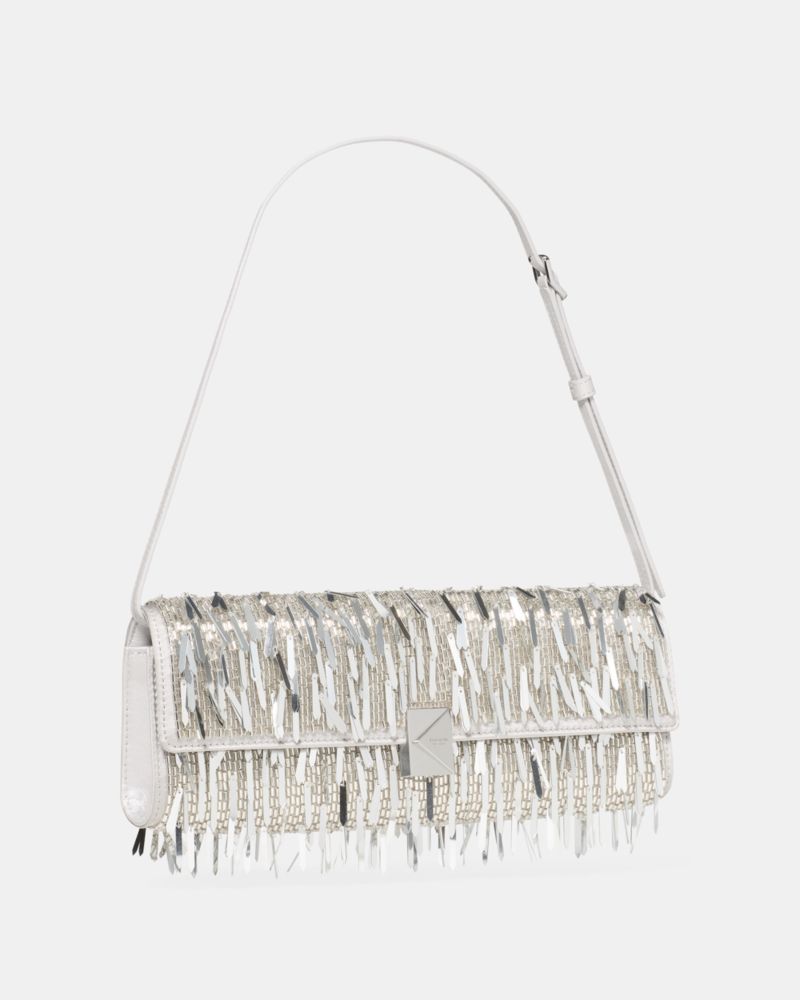 Deco Embellished Soft Mini Shoulder