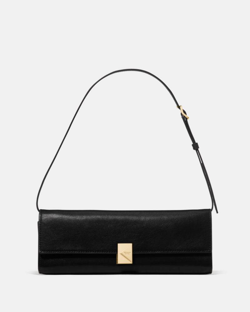 Kate Spade,Deco Soft Mini Shoulder,Leather,Shoulder Bag,Logo,Gold Metal,Day Party,