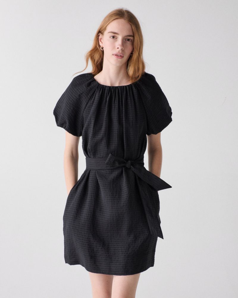 Kate Spade,Gathered Neck Mini Shift Dress,