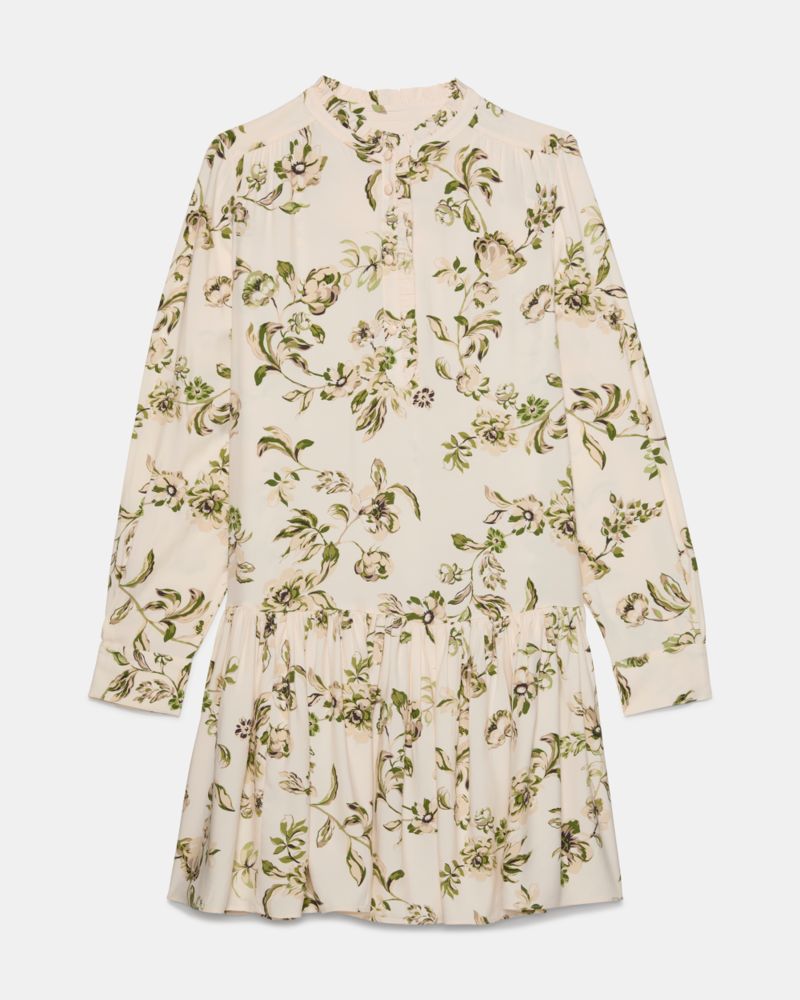 Kate Spade,Gathered Flounce Shirtdress,