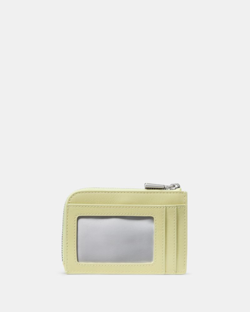 Kate Spade,Patent Mini Zip Card Case,Leather,Coin,Card Case,Key Ring,Casual,