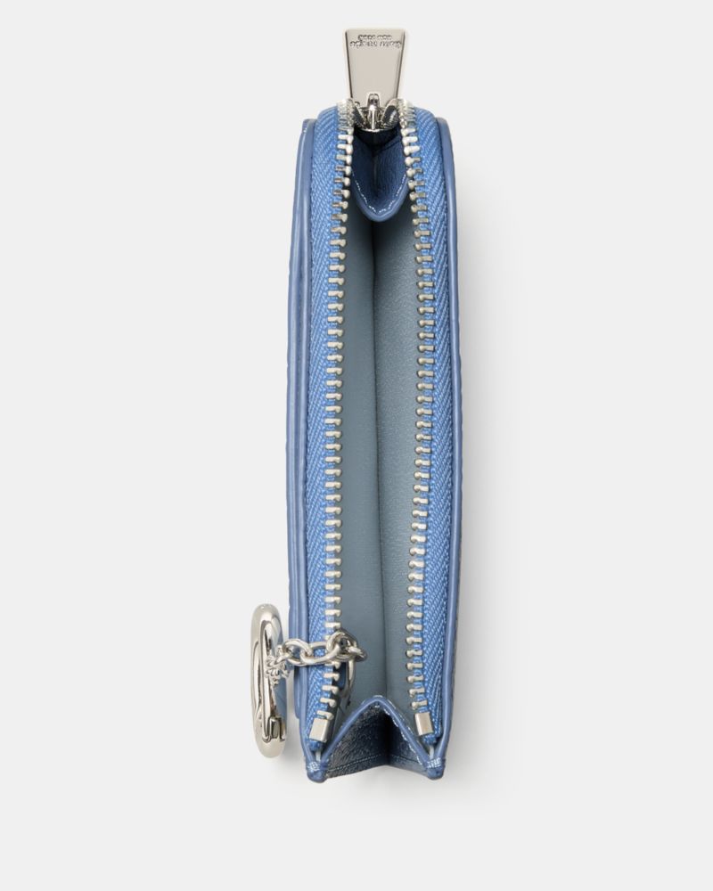 Kate Spade,ミニ ジップ カード ケース,カードケース・キーケース,ブルー