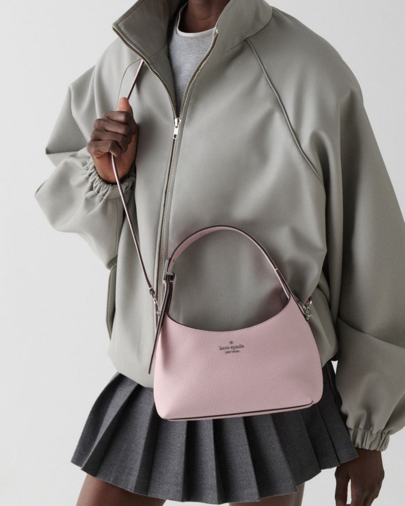 Kate Spade,454 Mini Crossbody,Leather,Lambskin,Sheepskin,Crossbody,Metal Material,Logo,Metal,Gold Metal,Day Party,Pink