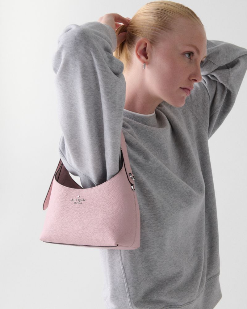 Kate Spade,454 Mini Crossbody,Leather,Lambskin,Sheepskin,Crossbody,Metal Material,Logo,Metal,Gold Metal,Day Party,Pink