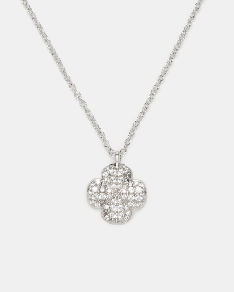 Kate Spade,Spade Flower Pave Mini Pendant,