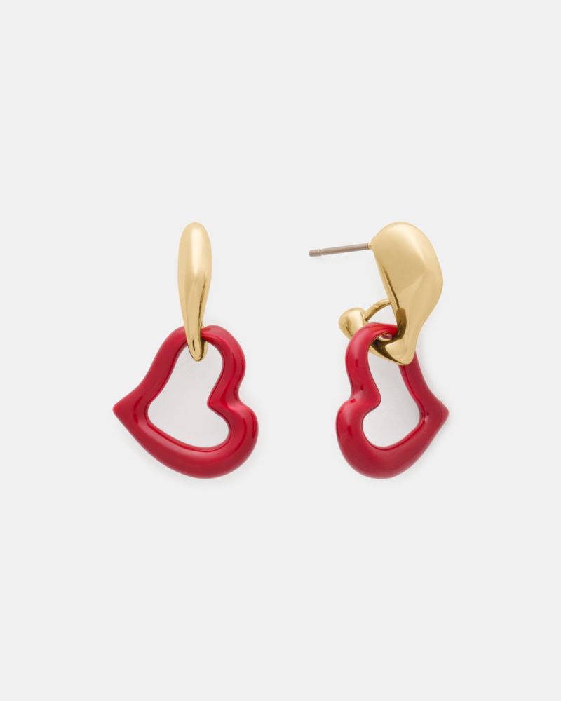 Kate Spade,Amour Drop Earring,Red