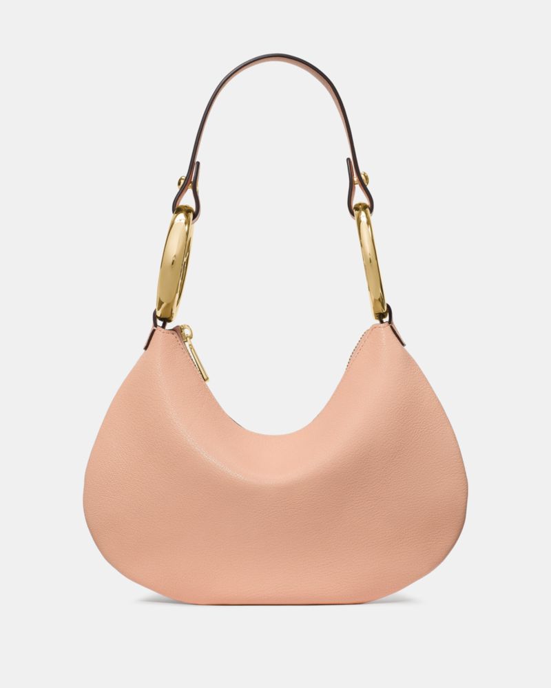 Kate Spade,The Bangle Bag,Satin,Leather,Hobo,Metal,Gold Metal,Silver Metal,Day Party,