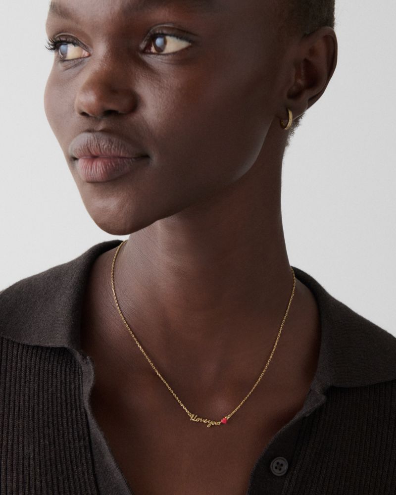 Kate Spade,I Love You Pendant,