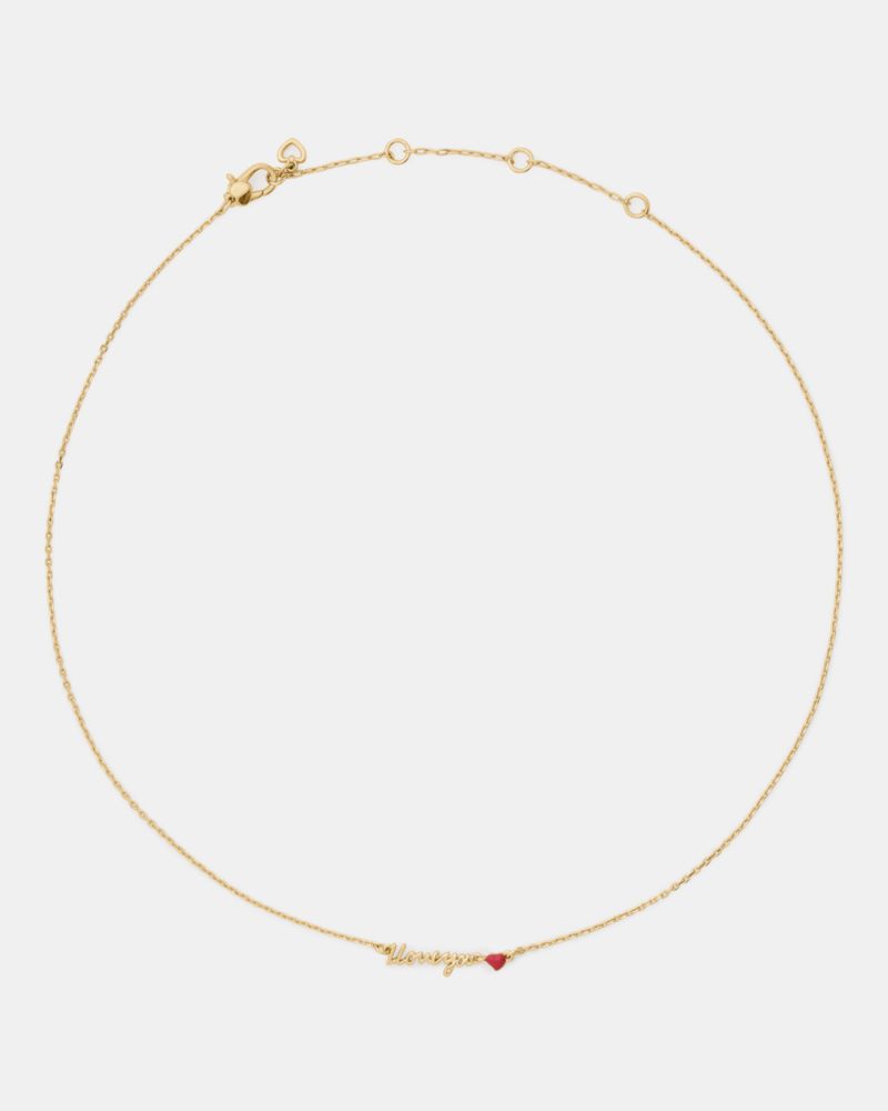 Kate Spade,I Love You Pendant,