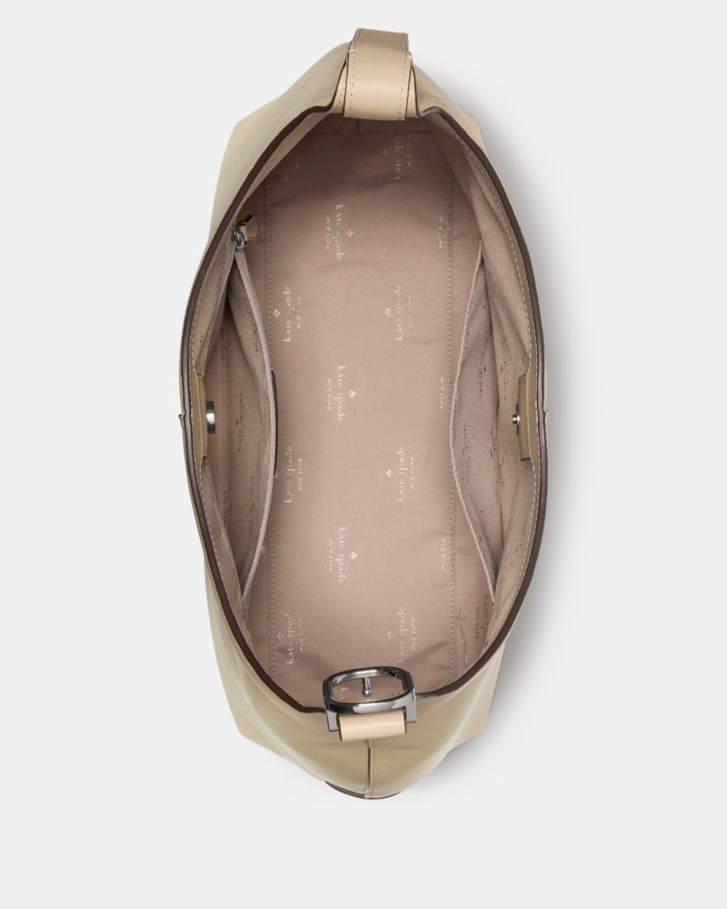 Kate Spade,454 Suede Fringe Large Shoulder Bag,Cream