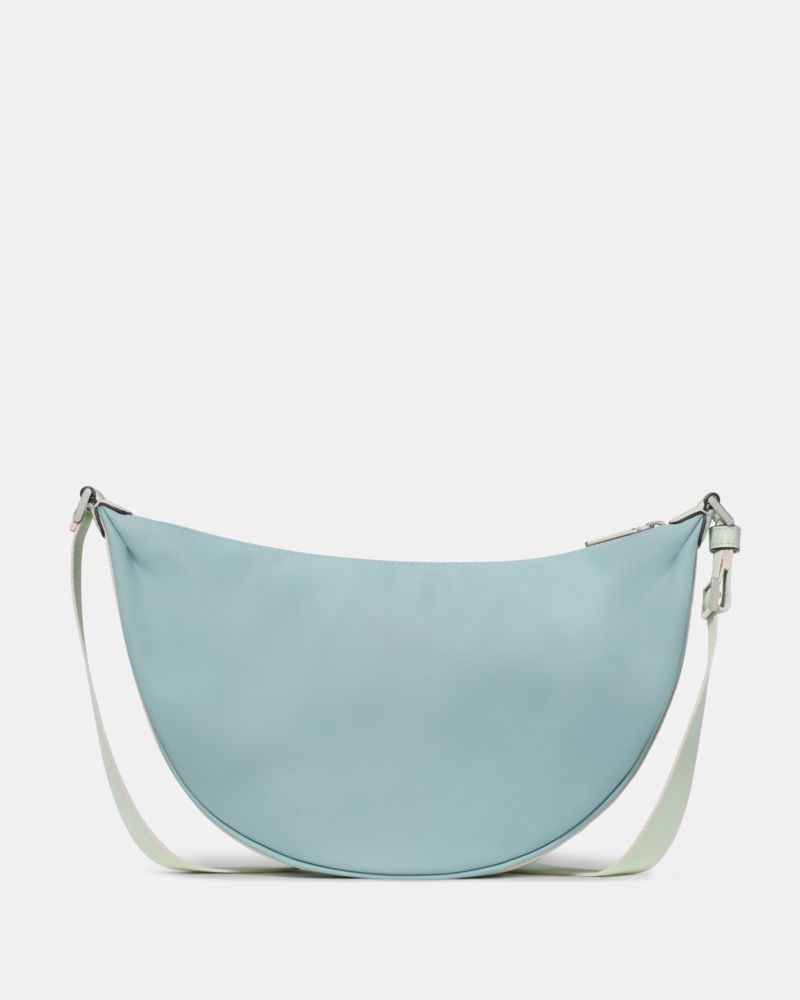 Kate Spade,Carter Ksnyl Sling Crossbody Bag,Polyester,Recycled Polyester,Nylon,Crossbody,Logo,Metal,Sustainable,Casual,Blue