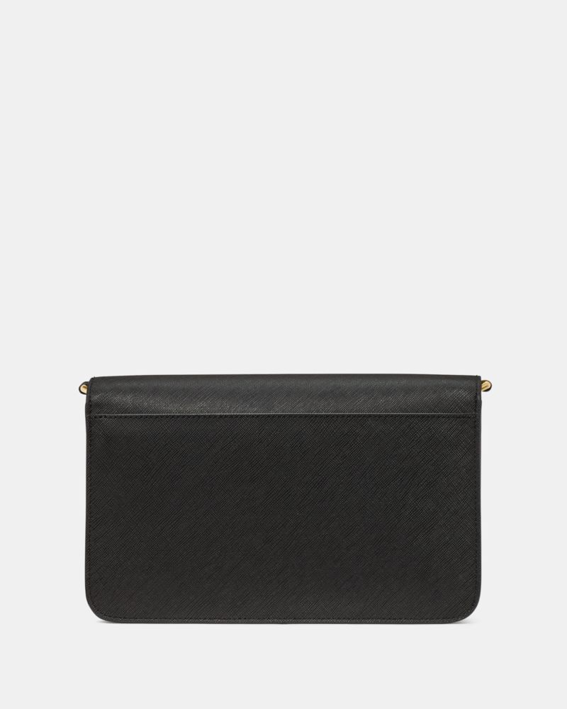 Kate Spade,Madison Willow Crossbody Bag,Crossbody,PVC,Logo,Metal,Gold Metal,Day Party,Black