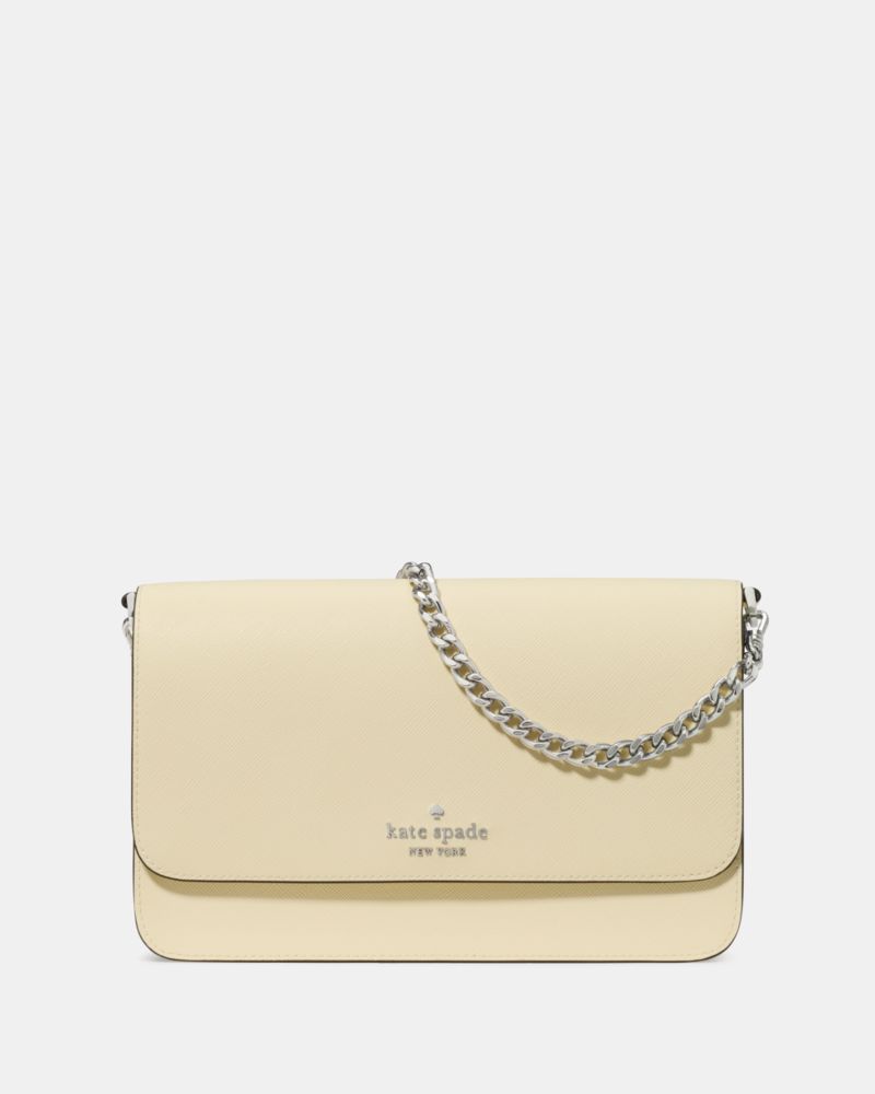 Kate Spade,Madison Willow Crossbody Bag,Crossbody,PVC,Logo,Metal,Gold Metal,Day Party,Cream