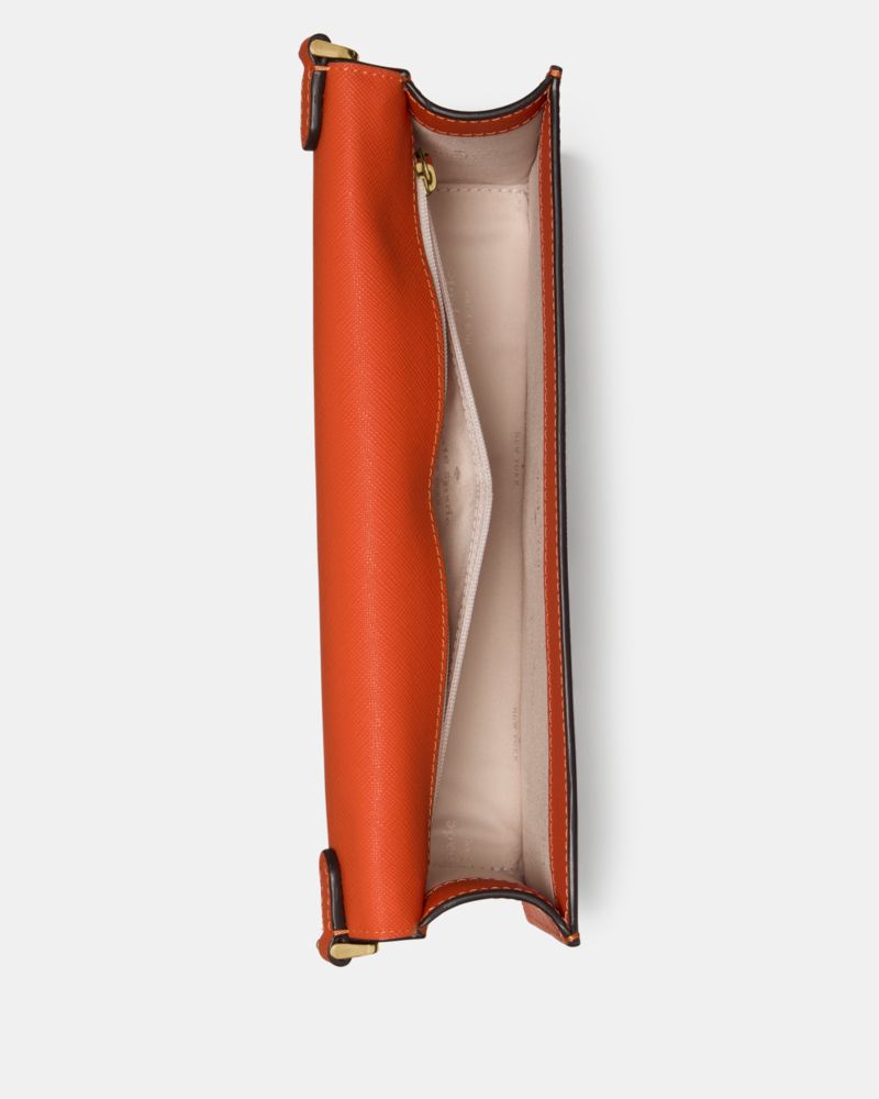 Kate Spade,Madison Willow Crossbody Bag,Crossbody,PVC,Logo,Metal,Gold Metal,Day Party,Burnt Orange