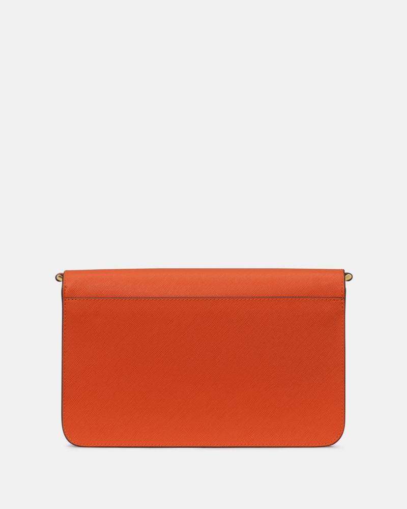 Kate Spade,Madison Willow Crossbody Bag,Crossbody,PVC,Logo,Metal,Gold Metal,Day Party,Burnt Orange