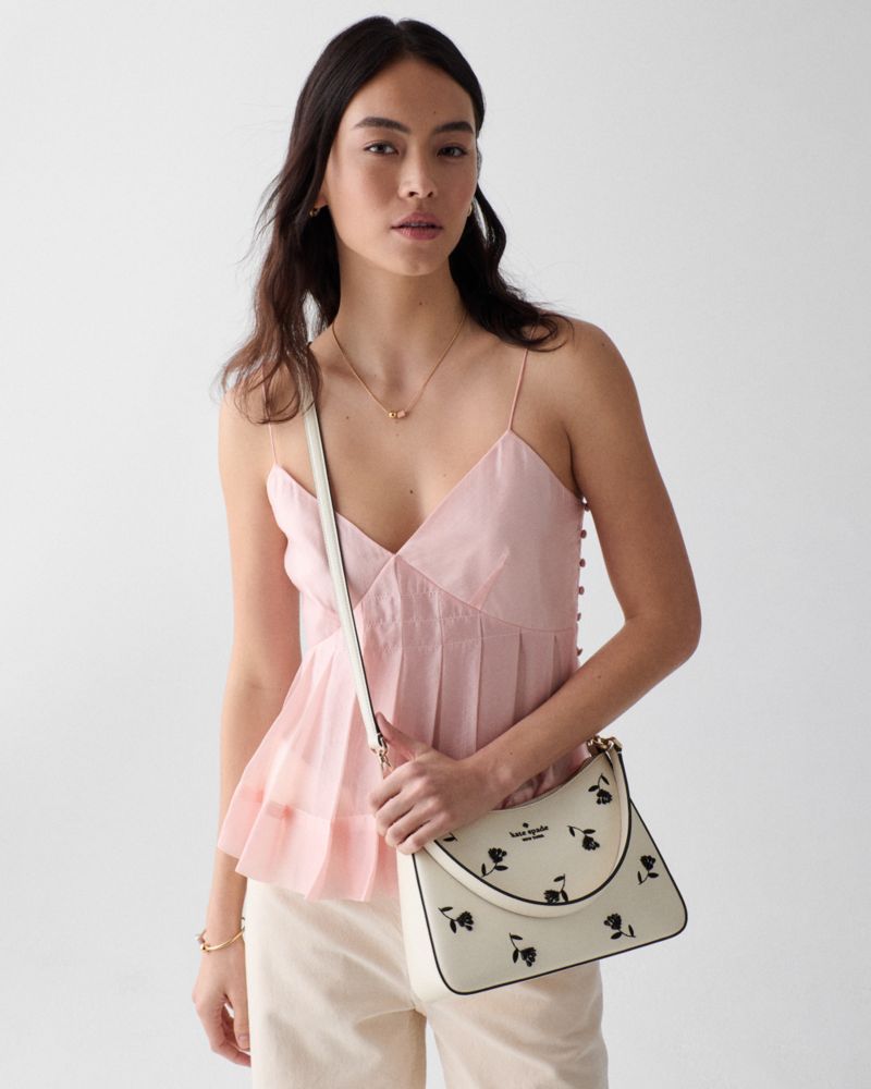 Kate Spade,マルゴー フローラル エンベリッシュド コンバーチブル ショルダー バッグ,ショルダー・クロスボディ,メレンゲマルチ