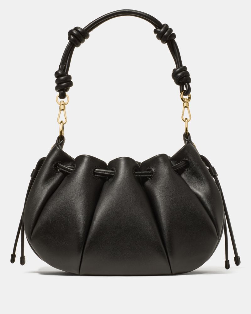 Kate Spade,Pinch Crossbody Bag,Leather,Shoulder Bag,Knot,Day Party,Black