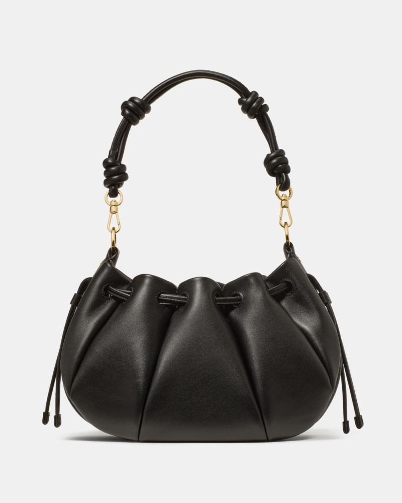 Kate Spade,Pinch Crossbody Bag,Leather,Shoulder Bag,Knot,Day Party,Black