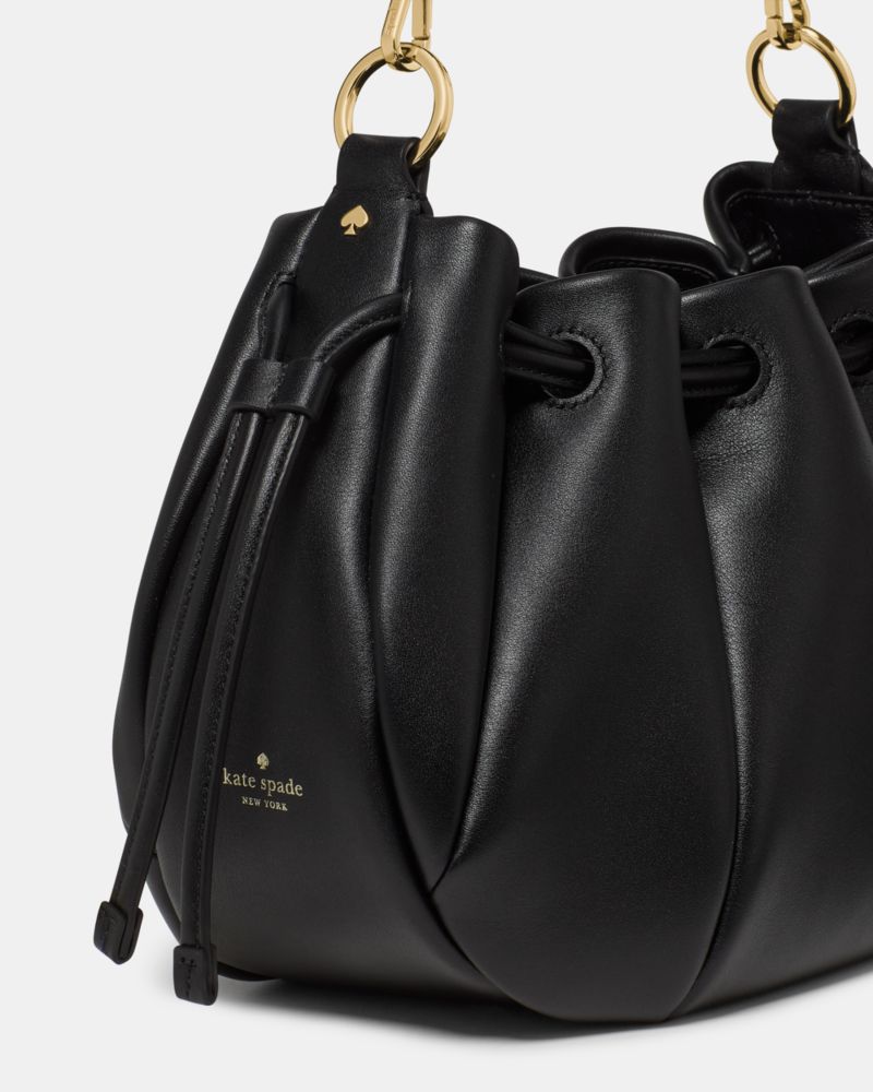 Kate Spade,Pinch Crossbody Bag,Leather,Shoulder Bag,Knot,Day Party,Black