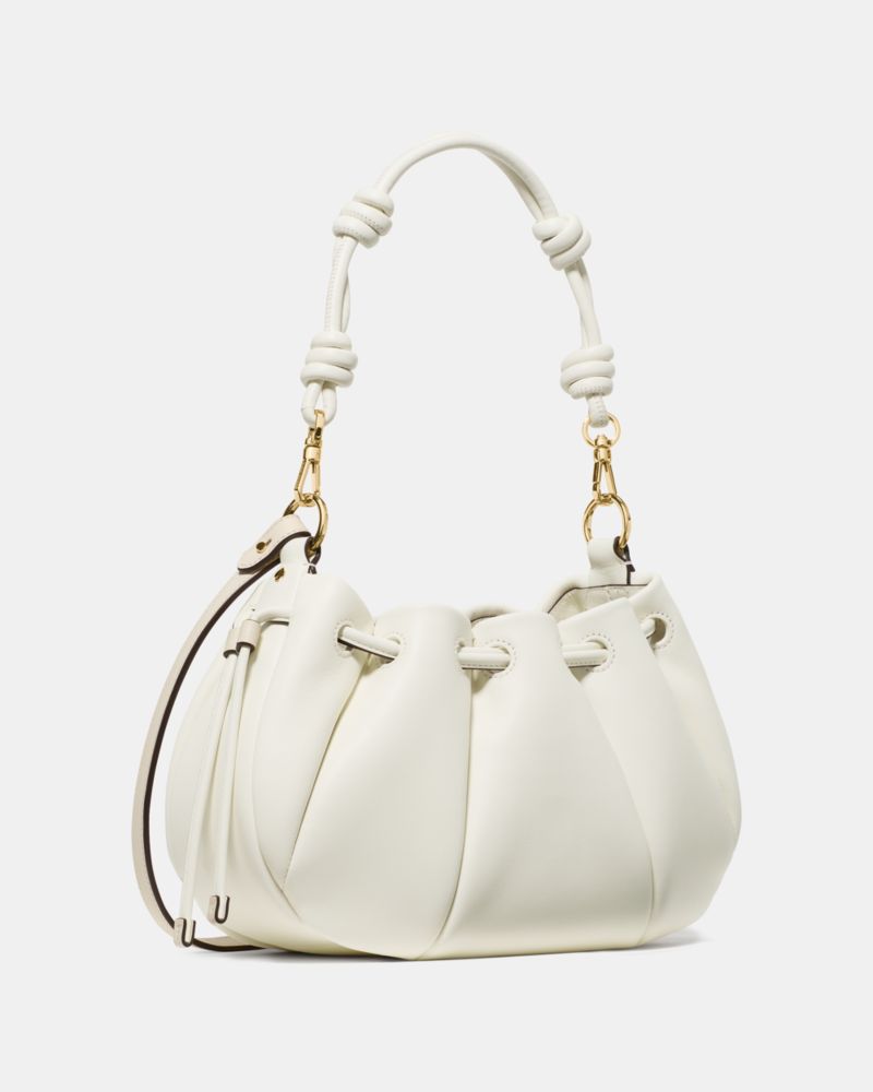Kate Spade,Pinch Crossbody Bag,Leather,Shoulder Bag,Knot,Day Party,White