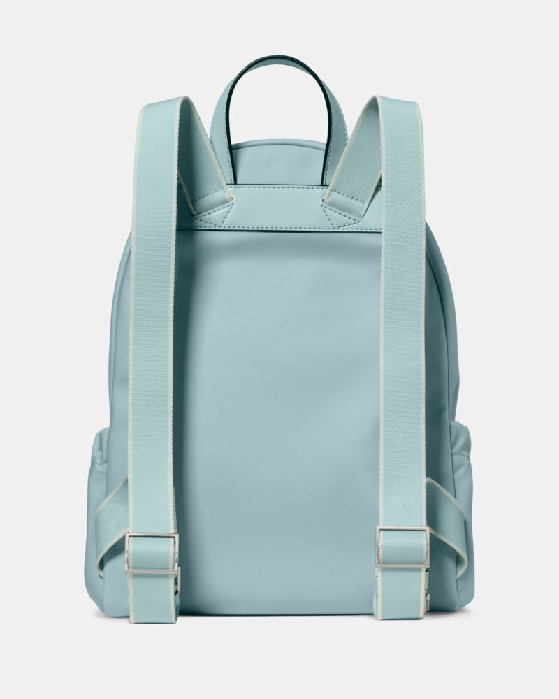 Kate Spade,Carter Ksnyl Cargo Backpack,Nylon,Backpack,Metal,Logo,Casual,Blue