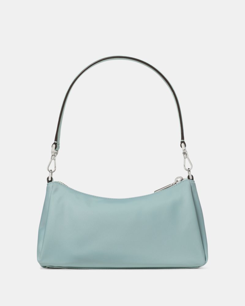 Kate Spade,Carter Ksnyl Cargo Crossbody Bag,Recycled Polyester,Polyester,Nylon,Shoulder Bag,Metal,Logo,Silver Metal,Casual,Blue