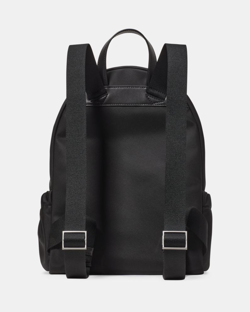 Kate Spade,Carter Ksnyl Cargo Backpack,Polyester,Nylon,Backpack,Metal,Logo,Casual,Black