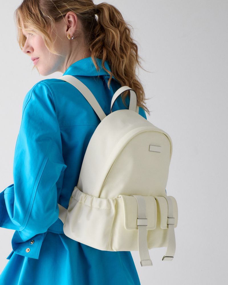 Kate Spade,カーター ナイロン ミディアム カーゴ バックパック,リュック,メレンゲ