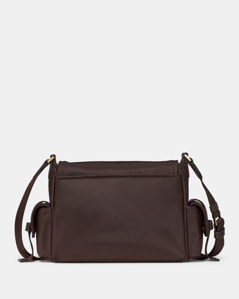 Kate Spade,Carter Ksnyl Cargo Messenger Bag,Nylon,Polyester,Messenger Bag,Logo,Metal,Casual,