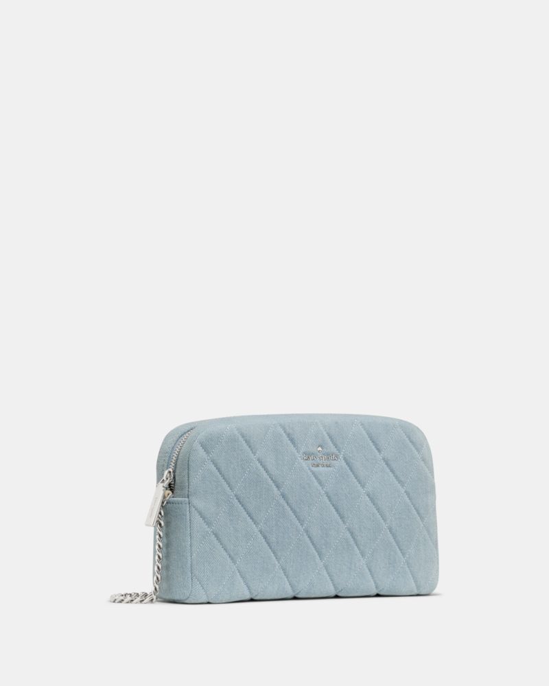 Kate Spade,キャリー デニム ミニ カメラ バッグ,ショルダー・クロスボディ,ブルーマルチ