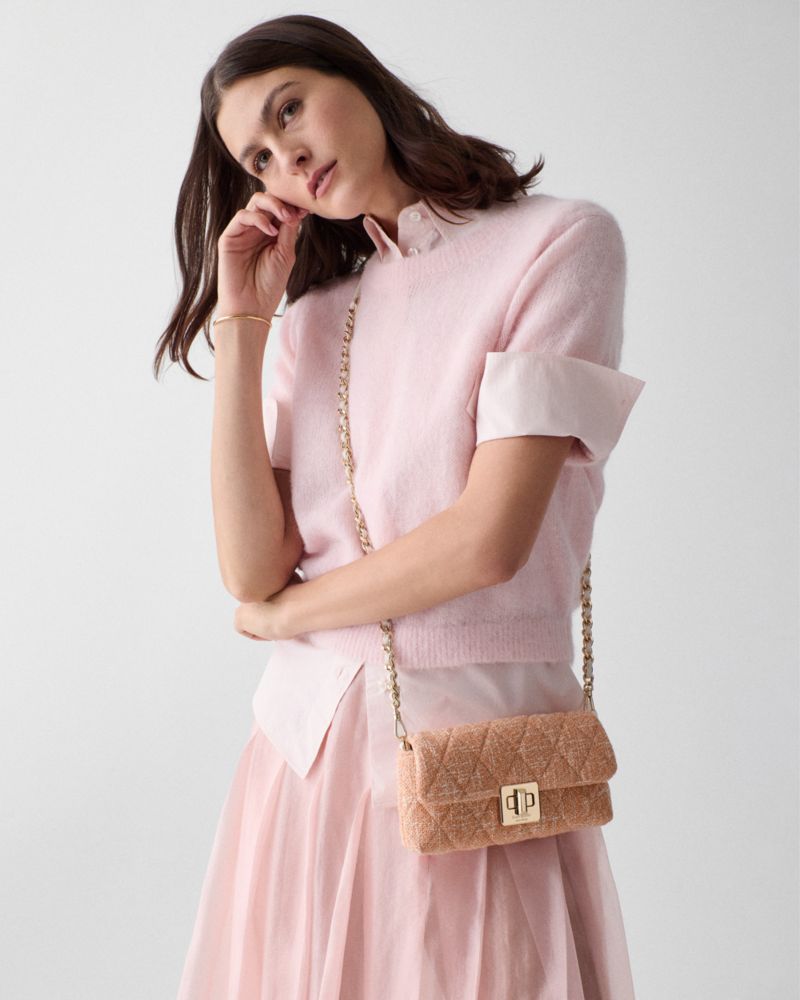 Kate Spade,Carey Tweed Wallet On Chain,