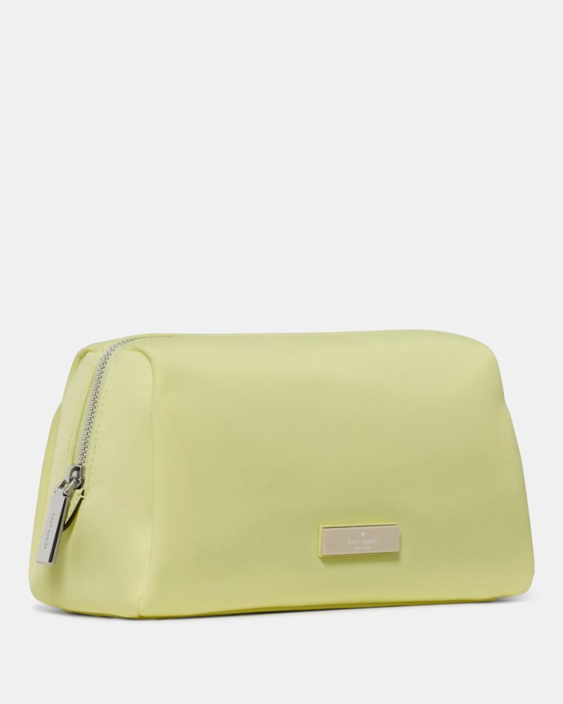 Kate Spade,Carter Nylon Cosmetic,Nylon,Lining Nylon,Polyester,Recycled Polyester,Makeup Bag,Plastic,Metal,Water Resistant,...,Green