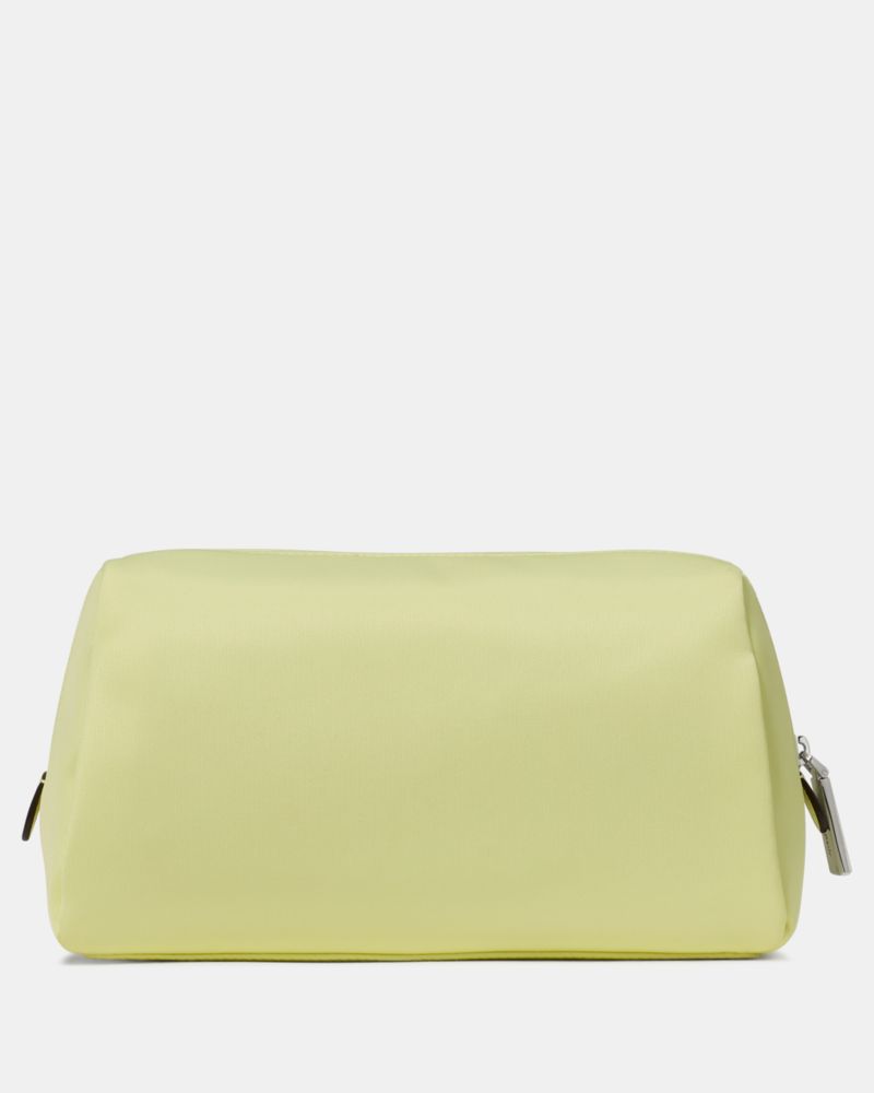 Kate Spade,Carter Nylon Cosmetic,Nylon,Lining Nylon,Polyester,Recycled Polyester,Makeup Bag,Plastic,Metal,Water Resistant,...,Green