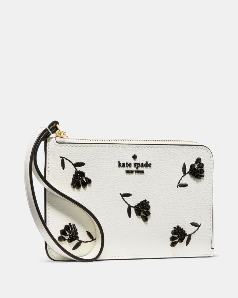 Kate Spade,Lucy Floral Small Card Holder Wristlet,